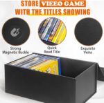 Video Game Storage Boxes, Blu-Ray Storage Boxes, Magnetic Video Game Box Protector Case, Store Up to 20 Cases – 1 Pack - Image 4