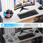 KDD Controller Organizer for Desktop - 360°Rotatable Controller Holder with Storage Box - Universal Stand for 4 Controllers, Desk Organizer for Switch Remote Control Pen Gamer Accessories - Image 8