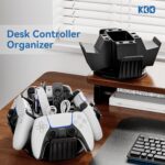 KDD Controller Organizer for Desktop - 360°Rotatable Controller Holder with Storage Box - Universal Stand for 4 Controllers, Desk Organizer for Switch Remote Control Pen Gamer Accessories - Image 9