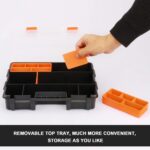 CASOMAN Hardware & Parts Organizers, 4 Piece Set Toolbox, Compartment Small Parts Organizer, Versatile and Durable Storage Tool Box - Image 6