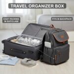 Tatuo 2 Pcs Cord Organizer for Drawer Desktop, Cable Organizer Box with 8 Compartments and Wire Ties, Plastic Charger Storage with Lid, Electronics Case for Home Office Accessories (Small,Clear) - Image 6