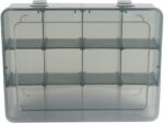 Vidifor 12 Girds Large Plastic Craft Storage Containers, Compartment Storage Container, Parts Storage Box with Adjustable Dividers for Sewing Arts, Washi Tape Batteries Electronics Parts and more - Image 3