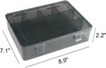 Vidifor 12 Girds Large Plastic Craft Storage Containers, Compartment Storage Container, Parts Storage Box with Adjustable Dividers for Sewing Arts, Washi Tape Batteries Electronics Parts and more - Image 4