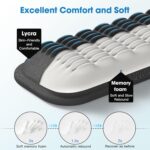 MEKASS Ergonomic Wrist Rest for Keyboard and Mouse, Soft Memory Foam Keyboard Wrist Rest Set with Non-Slip Silicone Base, Easy Typing, Pain Relief, Comfort for Office, Work, Gaming (Classic Black) - Image 4