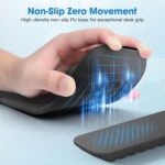 MEKASS Ergonomic Wrist Rest for Keyboard and Mouse, Soft Memory Foam Keyboard Wrist Rest Set with Non-Slip Silicone Base, Easy Typing, Pain Relief, Comfort for Office, Work, Gaming (Classic Black) - Image 5