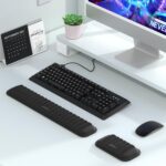 MEKASS Ergonomic Wrist Rest for Keyboard and Mouse, Soft Memory Foam Keyboard Wrist Rest Set with Non-Slip Silicone Base, Easy Typing, Pain Relief, Comfort for Office, Work, Gaming (Classic Black) - Image 9