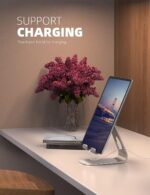 Lamicall S1 Tablet Stand, Adjustable Tablet Holder - Desktop Stand Dock Holder for 4-13" Tablet, iPad Pro 11, 9.7, 10.5, 12.9 Air Mini, Kindle, Tab, Switch, Viral Podcast Video Office Desk Accessories - Image 5