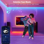 Leeleberd Led Lights for Bedroom 100 ft (2 Rolls of 50ft) Music Sync Color Changing RGB Led Strip Lights with Remote App Control Bluetooth Led Strip, Lights for Room Home Kitchen Party Decor - Image 5