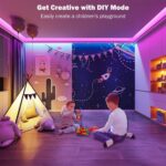 Leeleberd Led Lights for Bedroom 100 ft (2 Rolls of 50ft) Music Sync Color Changing RGB Led Strip Lights with Remote App Control Bluetooth Led Strip, Lights for Room Home Kitchen Party Decor - Image 6