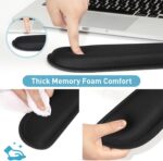 Yolanda Keyboard Wrist Rest Memory Foam, Easy Typing Pain Relief, Keyboard Mouse Pad Set for Computer, Laptop, Home & Office - Image 4