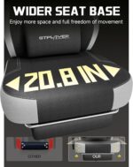 GTPLAYER Big & Tall Gaming Chair, 90°-155° Adjustable Reclining Office Seat with Footrest, Ergonomic Comfy Computer Desk Chair for Adults, Home Office Gaming Study Use, Black - Image 6