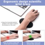 Hoewina Keyboard Wrist Rest,Ergonomic Wrist Rest,Superfine Fabric and Gel Memory Foam Wrist Pad for Computer Keyboard for Easy Typing & Pain Relief, Suitable for Office, Family, Outdoor, Black - Image 4