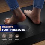 FEATOL Anti Fatigue Mat for Standing, 9/10 Extra Thick Ergonomic Standing Desk Mat, Comfort Memory Foam Standing Mat at Home,Office All Day (20" x 32", Black, 1PC) - Image 4