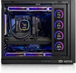 KOTIN Prebuilt Gaming PC RTX 5070 12GB, Ryzen 7 9700X, 32GB DDR5, 1TB SSD | 11.3in Smart Display, 850W 80+ Gold PSU, 360mm Liquid Cooler, WiFi 7, 1440p 4K ARGB Windows 11 Gaming Desktop Computer - Image 3
