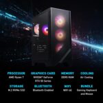 msi Codex Z2 Gaming Desktop: AMD R7-8700F, GeForce RTX 5070, 32GB DDR5, 2TB m.2 NVMe SSD, USB Type-C, VR-Ready, Windows 11 Home : A8NVP-436US - Image 9