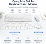 eulps Ergonomic Gel Keyboard Wrist Rest Set, Soft Gel Palm Rest for Keyboard and Mouse, Clear Wrist Support Pad for Typing and Gaming Pain Relief, Non-Slip Base for Computer Laptop (Cloud) - Image 5