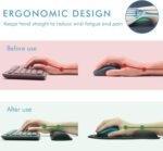 VAGAU Premium Keyboard Wrist Rest and Mouse Pad Wrist Support, Ergonomic Memory Foam Set for Office, Laptop, Mac, Computer and Gaming, Comfortable Typing &Wrist Pain Relief (2 Pack) - Image 4