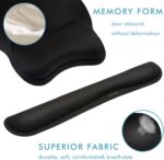 VAGAU Premium Keyboard Wrist Rest and Mouse Pad Wrist Support, Ergonomic Memory Foam Set for Office, Laptop, Mac, Computer and Gaming, Comfortable Typing &Wrist Pain Relief (2 Pack) - Image 5