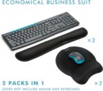 VAGAU Premium Keyboard Wrist Rest and Mouse Pad Wrist Support, Ergonomic Memory Foam Set for Office, Laptop, Mac, Computer and Gaming, Comfortable Typing &Wrist Pain Relief (2 Pack) - Image 7