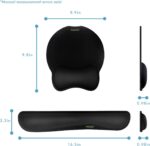 VAGAU Premium Keyboard Wrist Rest and Mouse Pad Wrist Support, Ergonomic Memory Foam Set for Office, Laptop, Mac, Computer and Gaming, Comfortable Typing &Wrist Pain Relief (2 Pack) - Image 8