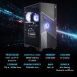 msi Codex R2 Gaming Desktop PC | NVIDIA GeForce RTX 5070 12GB | Intel Core i5-14400F | 32GB DDR5 RAM | 1TB NVMe SSD | Air Cooling | Wi-Fi 6E | Windows 11 Home | VR Ready | D14NVP5-613US - Image 3