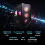 msi Codex Z2 Gaming Desktop: AMD Ryzen R7-8700F, NVIDIA GeForce RTX 5060Ti, 16GB DDR5, 1TB M.2 NVMe SSD, USB Type-C, VR-Ready, Windows 11 Home: A8NVM-671US - Image 3