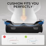 GTPLAYER Gaming Chair,Office Chair with Pocket Spring Lumbar Support, Ergonomic Comfortable Wide Office Desk Computer Chair with Outward Fixed Soft Armrests and Footrest (PU Leather, Black) - Image 9