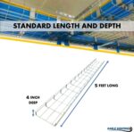 Kable Kontrol Cable Tray- 5 Feet Long - 18" Width, 4” Depth – Wire Mesh Tray Cable Management Rack Cords Organizer Cable Basket, Zinc Plated Steel NEC Approved for Network, Fiber Optic, Cabling - Image 4