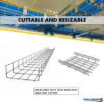 Kable Kontrol Cable Tray- 5 Feet Long - 18" Width, 4” Depth – Wire Mesh Tray Cable Management Rack Cords Organizer Cable Basket, Zinc Plated Steel NEC Approved for Network, Fiber Optic, Cabling - Image 5