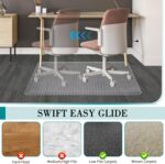 Office Chair Mat for Carpets, Clear Computer Desk Chair Mat for Low Carpeted Floors, Thick and Sturdy Carpet Protector, Easy Glide and Flat Without Curling (30" x 48" Rectangle) - Image 5