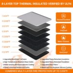DocSafe Fireproof Document Bag (5200℉) with Fireproof Organizer Travel Case,Heat Insulated Fire＆Water Resistant 8 Layers Safe Money Bag Storage for Important Documents,Cash,Power Bank,Valuables,Black - Image 10