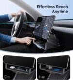 Wigoo Under Screen Organizer for Model Y 2019~2026, Including Model Y Juniper 2025~2026 (Standard, Premium & Performance), Concealed Center Console Organizer Tray, Quick & Stable Installation - Image 3