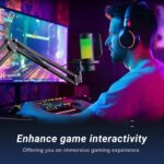TONOR Gaming Microphone Set with Boom Arm, Vocal Condenser Microphone for Content Creators, USB Mic for PC with Stand, RGB, Tap Mute, Gain Control, Gaming Equipemnt, Twitch, Streaming, TC310+ - Image 9