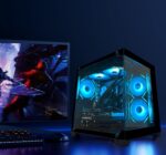YAWYORE Gaming PC, AMD Ryzen 7 5700X, GeForce RTX 5060 Desktop Computer | 32GB DDR4 RAM, 1TB M.2 NVMe SSD,, ARGB Fans, WiFi+BT - Image 3