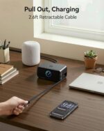 MOKiN 200W Charging Station, 6-Port GaN Desktop Charging Station with Smart Display and Retractable Cable, USB C Charger Station for iPhone, Galaxy, MacBook, Dell and Desk Accessorie - Image 5