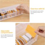 PAVSTINE 2 Pack Clear Cable Organizer Box with Lid, Plastic Charger Cable Cord Storage Organizer, Office Desk Organizers, Multifunctional Accessories Storage for Home Drawer Office, Stackable - Image 5