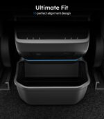 Wigoo for Tesla Model 3 Highland Rear Center Console Organizer | Partitioned Storage, Stable Installation, Backseat Storage Box, for Model 3 2024~2026 - Image 5