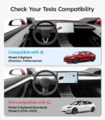 Wigoo for Tesla Model 3 Highland Rear Center Console Organizer | Partitioned Storage, Stable Installation, Backseat Storage Box, for Model 3 2024~2026 - Image 8