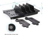Adjustable Universal Multi Device Organizer Dock Stand Holder, Tablet Cell Phone Desktop Stand for iPhone Samsung Galaxy Google Nexus Kindle (Black)- No Charging Port - Image 3