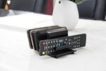 Adjustable Universal Multi Device Organizer Dock Stand Holder, Tablet Cell Phone Desktop Stand for iPhone Samsung Galaxy Google Nexus Kindle (Black)- No Charging Port - Image 4