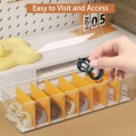 3 Pack Clear Cable Organizer Box with Lid, Plastic Charger Cable Cord Storage Organizer, Stackable Office Desk Organizers, Multifunctional Accessories Storage Box Fit in Home Drawer - Image 4