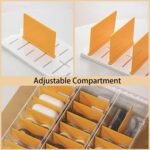 3 Pack Clear Cable Organizer Box with Lid, Plastic Charger Cable Cord Storage Organizer, Stackable Office Desk Organizers, Multifunctional Accessories Storage Box Fit in Home Drawer - Image 5