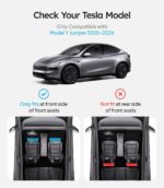 Wigoo Under Seat Storage Box for Tesla Model Y Juniper 2025~2026, 2 Pack Underseat Storage Tray with Lid, Secure No-Slide Design - Image 5