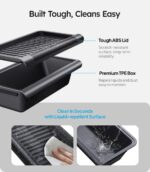 Wigoo Under Seat Storage Box for Tesla Model Y Juniper 2025~2026, 2 Pack Underseat Storage Tray with Lid, Secure No-Slide Design - Image 6