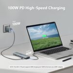 Acer USB C Hub, 7 in 1 Multi-Port Adapter for Laptop/Mac Type C Devices | 4K USB C to HDMI Splitter Hub, 100W Max PD Port, 2 USB 3.0 & 1 USB C Data Ports 5Gbps, SD/TF Card Reader - Image 6