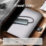 Acer USB C Hub, 7 in 1 Multi-Port Adapter for Laptop/Mac Type C Devices | 4K USB C to HDMI Splitter Hub, 100W Max PD Port, 2 USB 3.0 & 1 USB C Data Ports 5Gbps, SD/TF Card Reader - Image 9