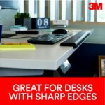3M Gel Wrist Rest for Standing Desks, Wraps Around Edge of Desk for Comfort, Non-Slip Back Stays in Place (WR200B) - Image 7