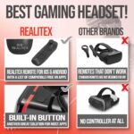 3D VR Headset for Kids + Android Remote - for iPhone & Android Phones | with 3D VR Videos & Apps Links | Virtual Reality Goggles Set for Beginners - Image 5