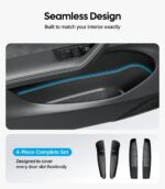 Wigoo for Tesla Model Y Juniper Door Pocket Liners Accessories, 4PCS | Protective Design, Neat Organization, Door Side Storage Box for Model Y Juniper 2025~2026 - Image 4