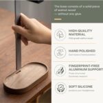 muso wood Headphone Stand & Desktop Headset Holder | Space-Saving Premium Solid Wood Storage Base for Gaming Headsets, AirPods Max, VR Gear – Modern Desktop/Workspace Essential - Image 4